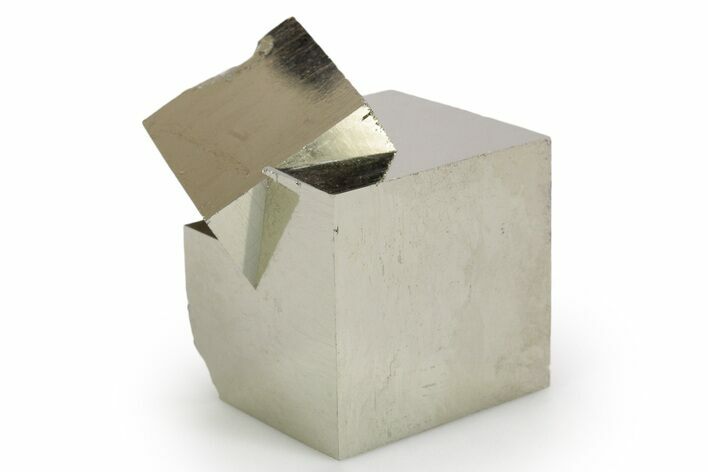 Shiny, Natural Pyrite Cube Cluster - Navajun, Spain #347309